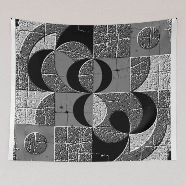 Item preview, numbers dark age black and white geometric abstract design designed and sold by SmashingDeals.