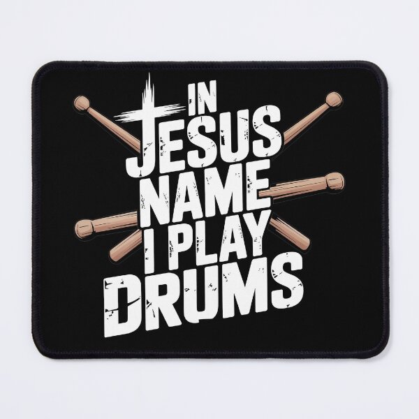 Item preview, In Jesus Name I Play Drums designed and sold by Jacky-Design.