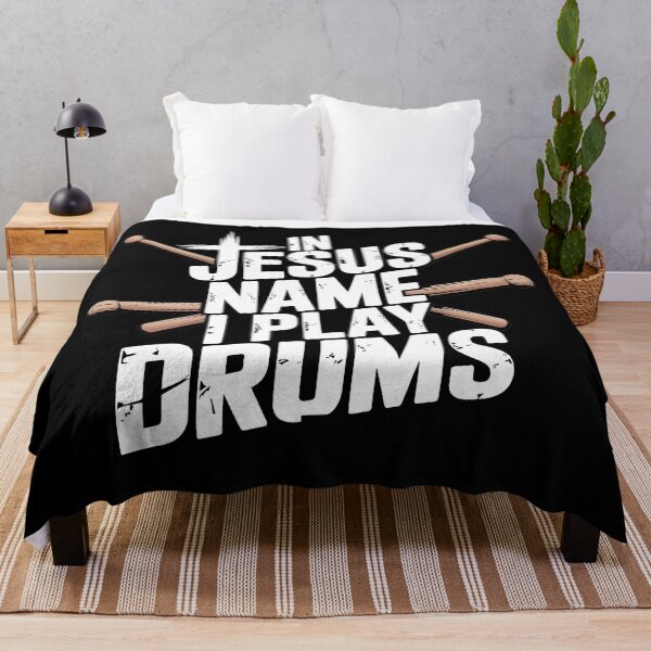 Item preview, In Jesus Name I Play Drums designed and sold by Jacky-Design.