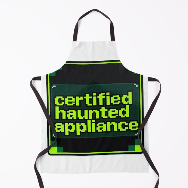 Item preview, Certified Haunted Appliance - Retro Pixel Meme designed and sold by PictorialWhimsy.