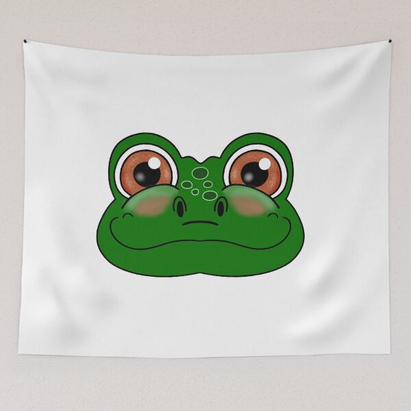 Item preview, Funny Frog Face designed and sold by Sartoris Art.