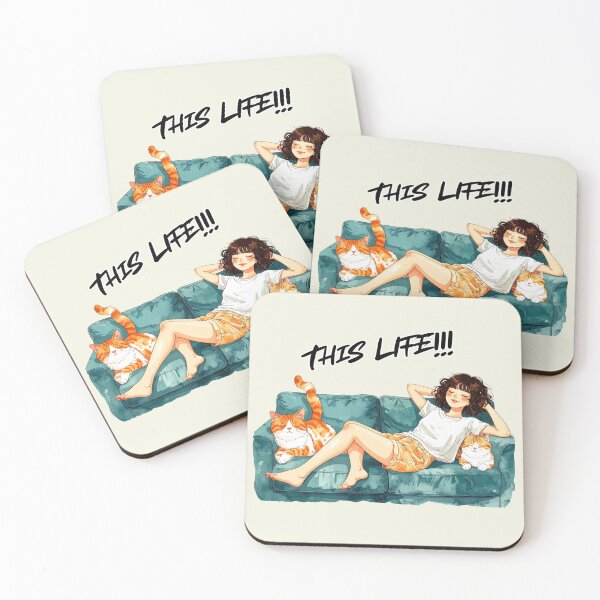 Item preview, This life, single with cats designed and sold by LiskoDesign.