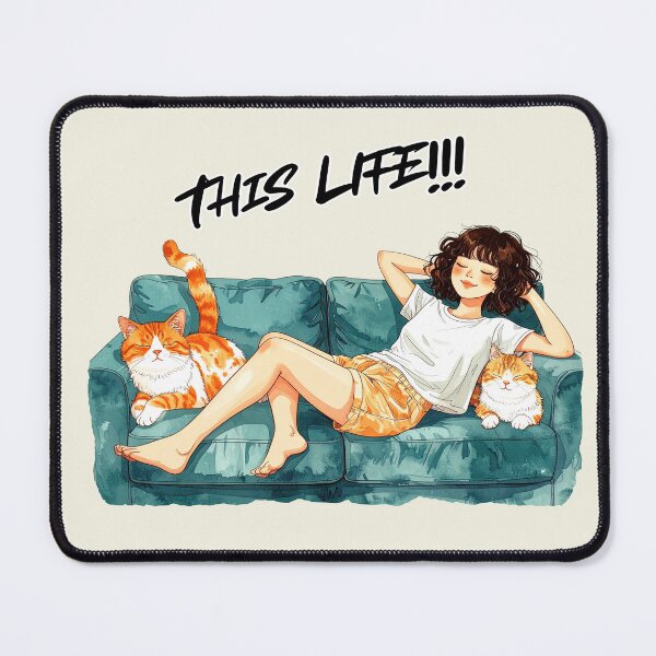 Item preview, This life, single with cats designed and sold by LiskoDesign.