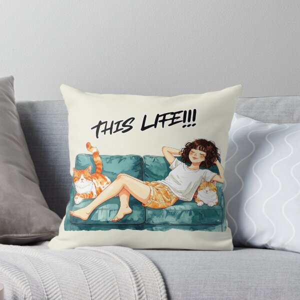 Item preview, This life, single with cats designed and sold by LiskoDesign.