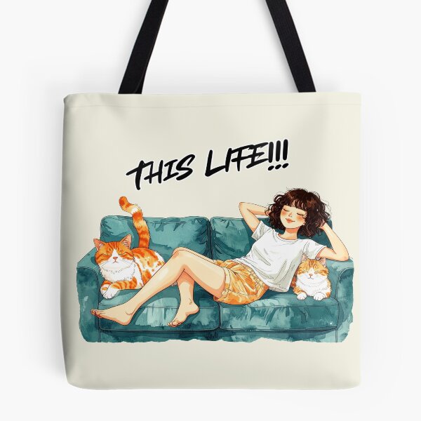Item preview, This life, single with cats designed and sold by LiskoDesign.