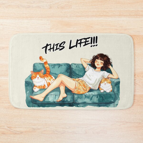 Item preview, This life, single with cats designed and sold by LiskoDesign.