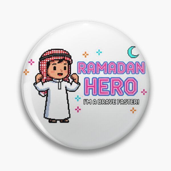 Item preview, Cute Pixel Art Ramadan Hero Boy - Brave Faster Sticker & Kids T-Shirt designed and sold by RonyMady.