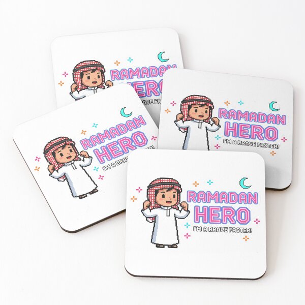 Item preview, Cute Pixel Art Ramadan Hero Boy - Brave Faster Sticker & Kids T-Shirt designed and sold by RonyMady.