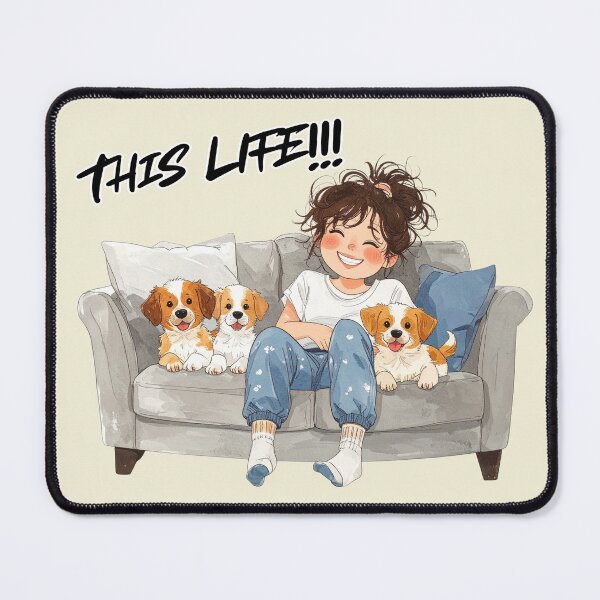 Item preview, This life, single with dogs designed and sold by LiskoDesign.