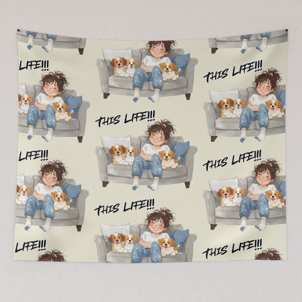 Item preview, This life, single with dogs designed and sold by LiskoDesign.