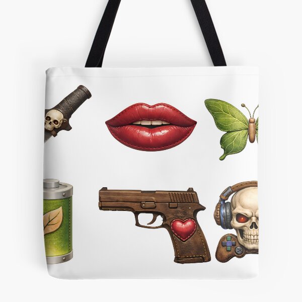 Item preview, Vibrant eclectic mix of symbolic objects and icons designed and sold by Creative88Art.