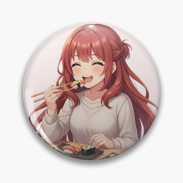 Item preview, Anime Girl Sushi Lover designed and sold by SakuraVibes.
