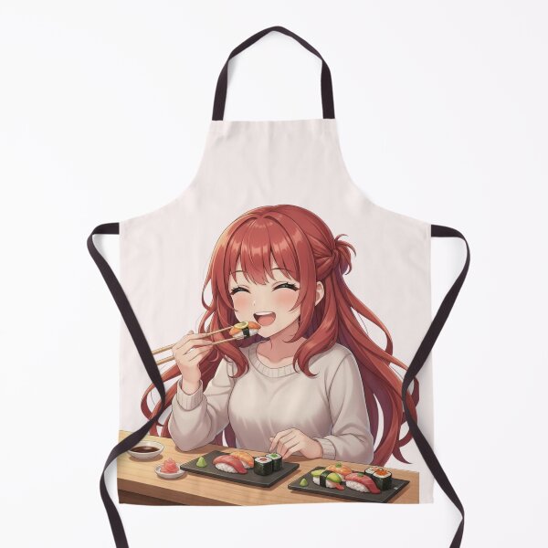 Item preview, Anime Girl Sushi Lover designed and sold by SakuraVibes.