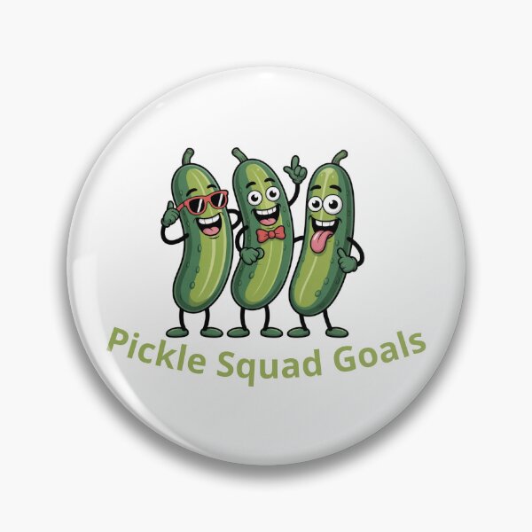 Item preview, Pickle Squad Goals – Funny Cute Pickle Friends Cartoon designed and sold by HubCreates.