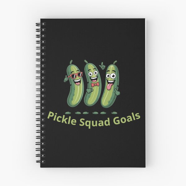 Item preview, Pickle Squad Goals – Funny Cute Pickle Friends Cartoon designed and sold by HubCreates.