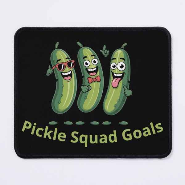Item preview, Pickle Squad Goals – Funny Cute Pickle Friends Cartoon designed and sold by HubCreates.