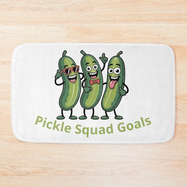 Item preview, Pickle Squad Goals – Funny Cute Pickle Friends Cartoon designed and sold by HubCreates.