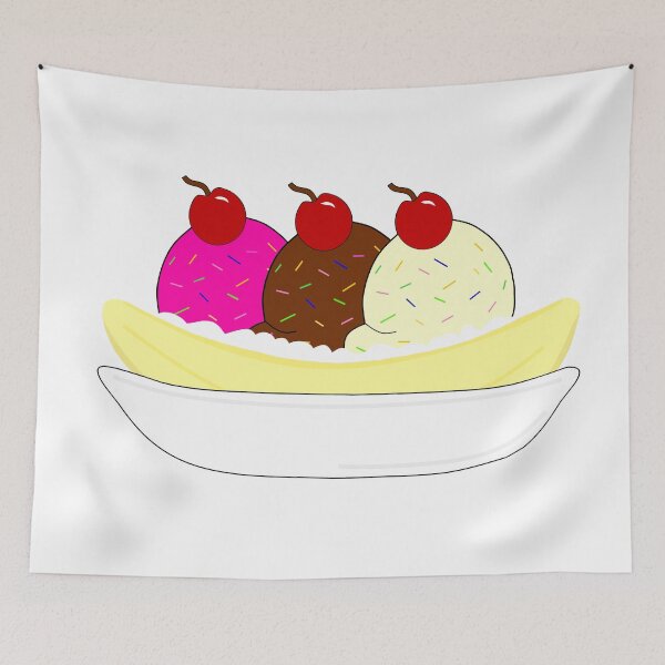 Item preview, Cherries On Top Banana Split  designed and sold by Sartoris Art.