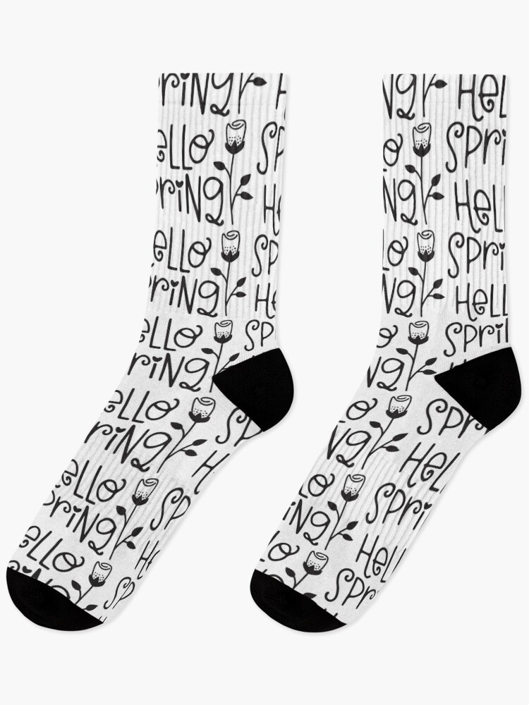 Thumbnail 1 of 5, Socks, Hello Spring designed and sold by Fiercebreed52.