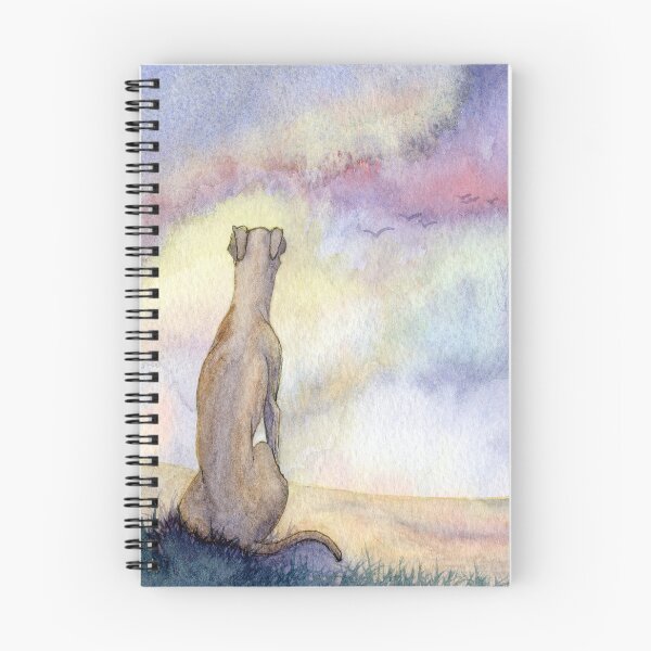 Item preview, A whippet dog watches the dawn of a new day designed and sold by SusanAlisonArt.