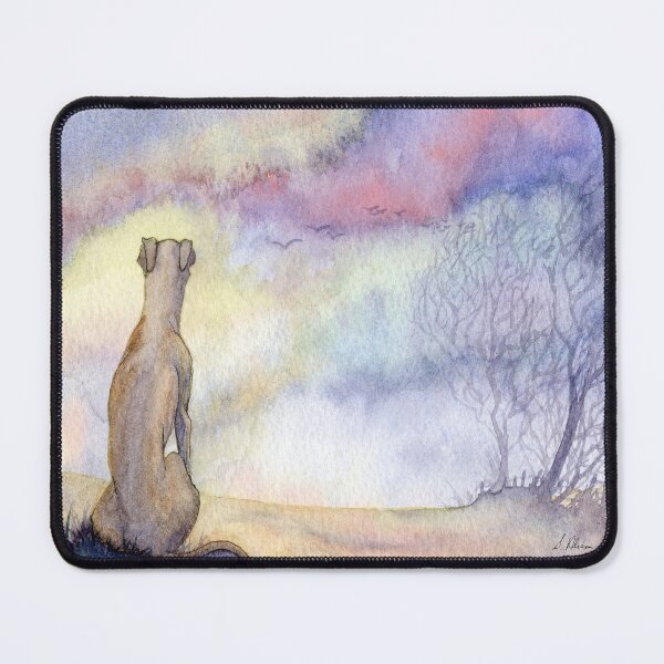Item preview, A whippet dog watches the dawn of a new day designed and sold by SusanAlisonArt.