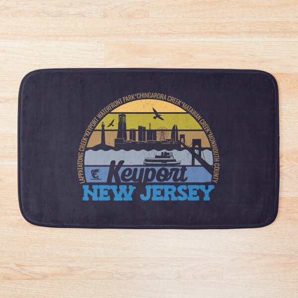 Item preview, Keyport New Jersey Sunset Retro Vintage Local Pride Logo designed and sold by CRHPOD20.
