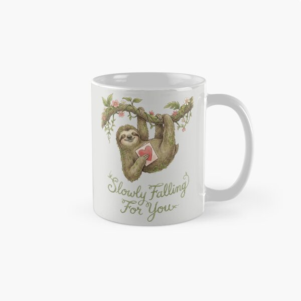 Item preview, Slowly Falling For You - Sloth Valentine Pun designed and sold by DigitalGlade.