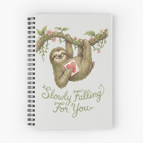 Item preview, Slowly Falling For You - Sloth Valentine Pun designed and sold by DigitalGlade.