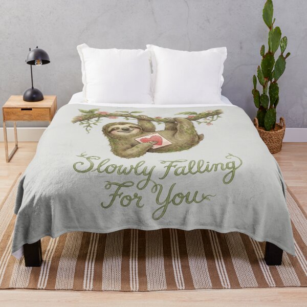 Item preview, Slowly Falling For You - Sloth Valentine Pun designed and sold by DigitalGlade.