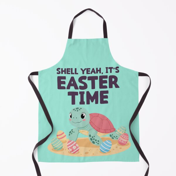 Item preview, Shell Yeah, It’s Easter Time – Cute Turtle Easter Illustration designed and sold by Sea Gem.