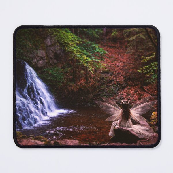 Item preview, Fairy Glen Rosemarkie Waterfall Folklore Photographic Art Print designed and sold by ArcanePrintsxo.