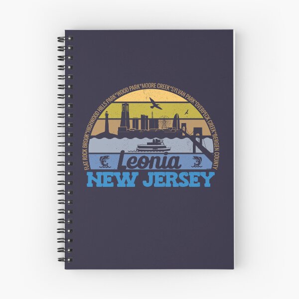 Item preview, Leonia New Jersey Sunset Retro Vintage Local Pride Logo designed and sold by CRHPOD20.