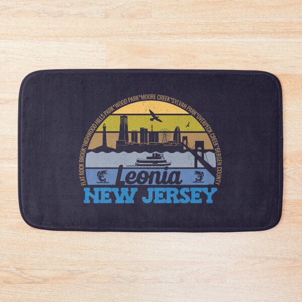 Artikelvorschau, Leonia New Jersey Sunset Retro Vintage Lokalstolz Logo entworfen und verkauft von CRHPOD20.