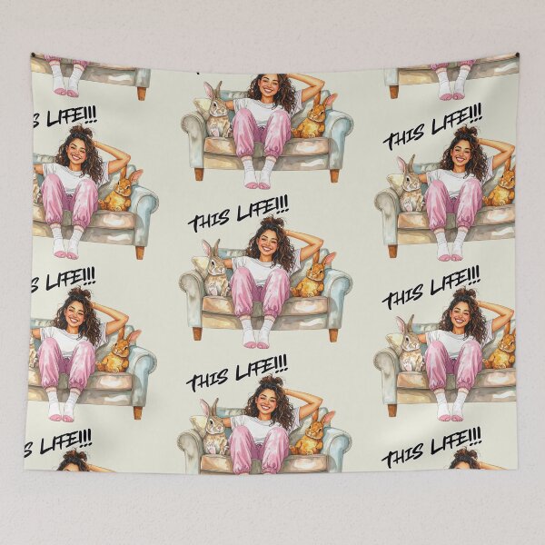 Item preview, This life, single with rabbits designed and sold by LiskoDesign.