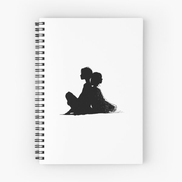 Item preview, Back to Back Silhouette – Minimal Friendship Art designed and sold by WayOutWorks.