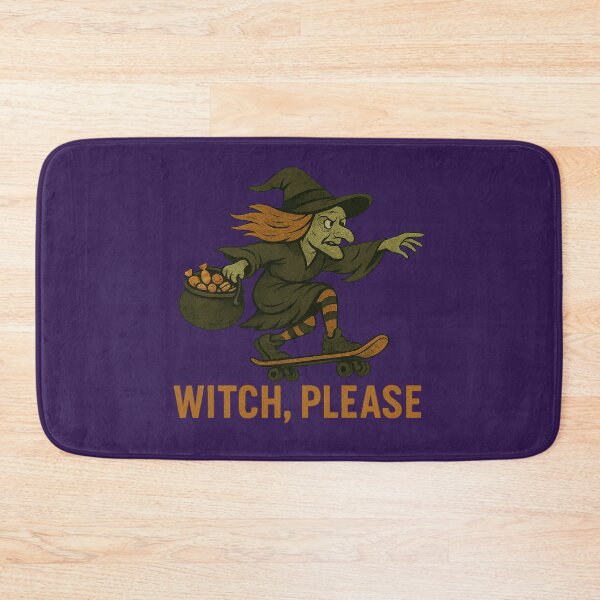 Item preview, Witch, Please – Halloween Skate Witch Design designed and sold by HolysticDesigns.
