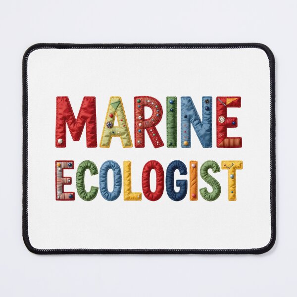 Item preview, MARINE ECOLOGIST - IN COLORFUL FAUX LETTERING designed and sold by AlexOBrienArt.