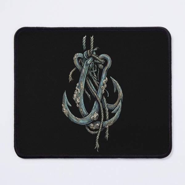 Item preview, Barnacled Anchor Rope Nautical Illustration designed and sold by EimSol.