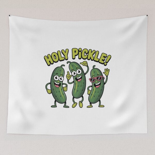 Item preview, Holy Pickle! Funny Dancing Pickles Cartoon designed and sold by HubCreates.