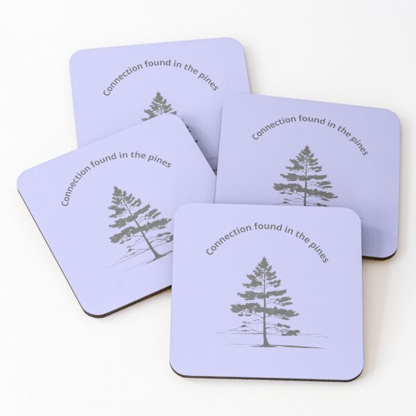 Item preview, Minimalist print with pine, aesthetic nature designed and sold by CloudyCatArt.