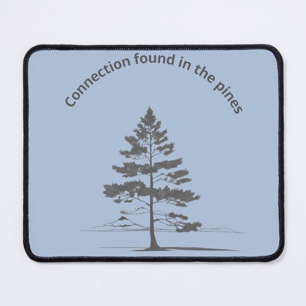 Item preview, Minimalist print with pine, aesthetic nature designed and sold by CloudyCatArt.