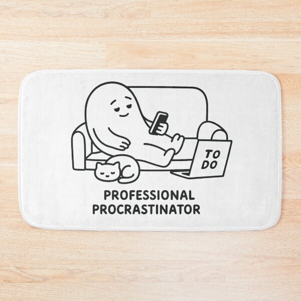 Item preview, Professional Procrastinator – Funny Minimalist Blob designed and sold by HolysticDesigns.