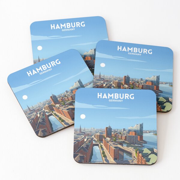 Item preview, Hamburg Germany - Travel art designed and sold by Marciolini.