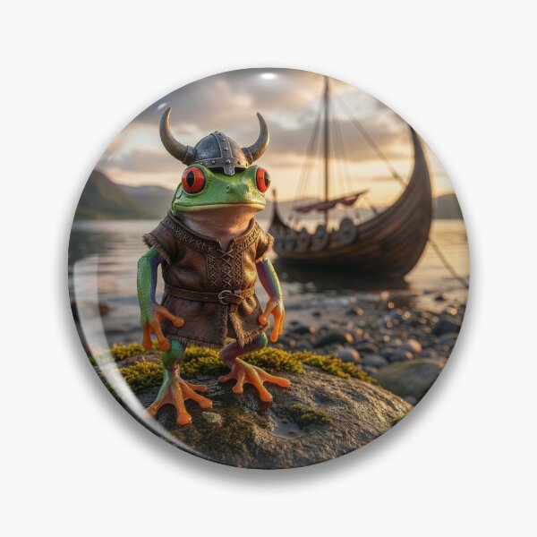 Item preview, Red-Eyed Tree Frog Viking Sows Fear designed and sold by Tridentulus.