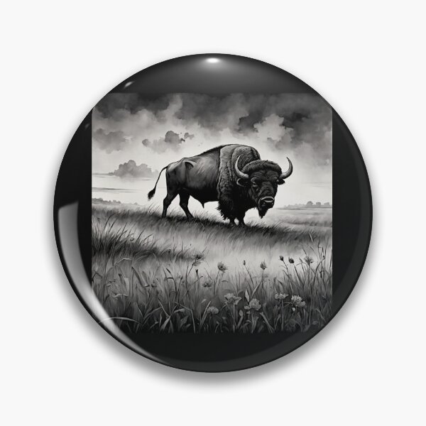 Item preview, Buffalo Wildlife  Snow winter version Collection #4 designed and sold by Helios Be. Lavsh.