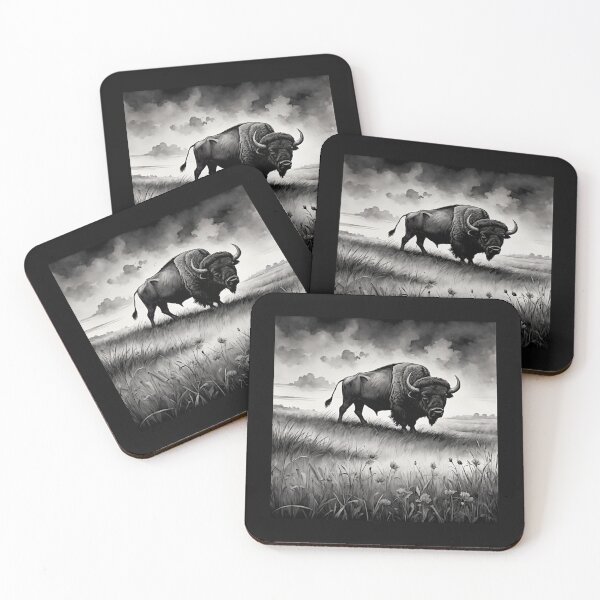 Item preview, Buffalo Wildlife  Snow winter version Collection #4 designed and sold by Helios Be. Lavsh.