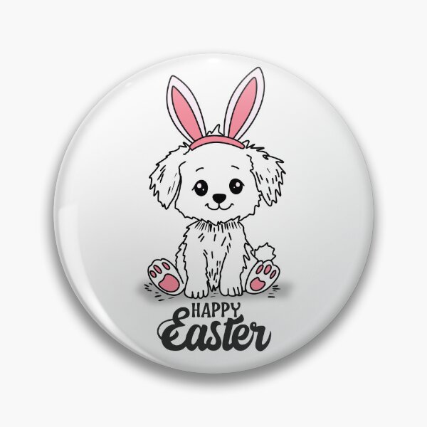 Item preview, Cute Easter Puppy with Bunny Ears designed and sold by SimoesArtistry.