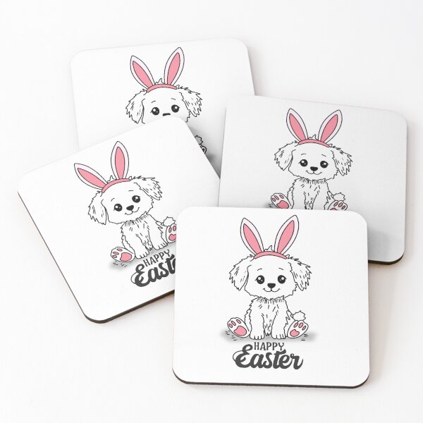 Item preview, Cute Easter Puppy with Bunny Ears designed and sold by SimoesArtistry.