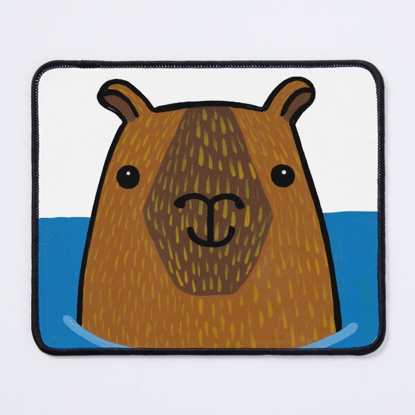 Item preview, Capybara emerging from the water designed and sold by evelyn-at-work.