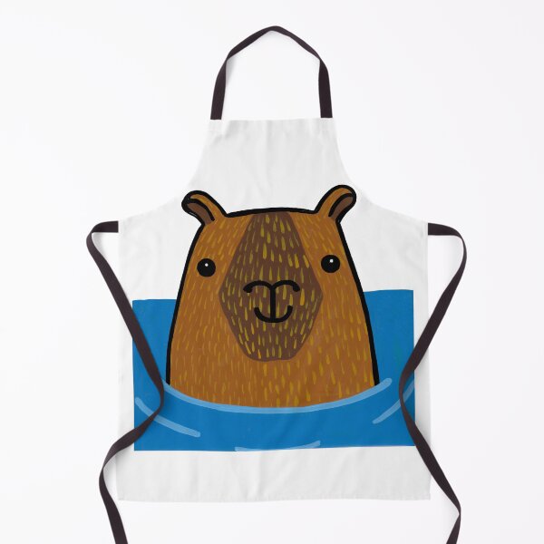 Item preview, Capybara emerging from the water designed and sold by evelyn-at-work.